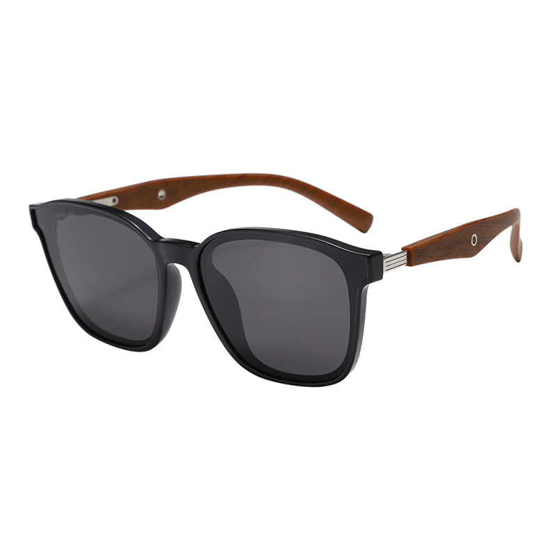 Dame stilige oversized solbriller med treakenter Skanto