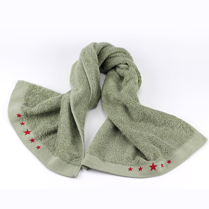 Care towel with soft surface and decorative star detail Skanto