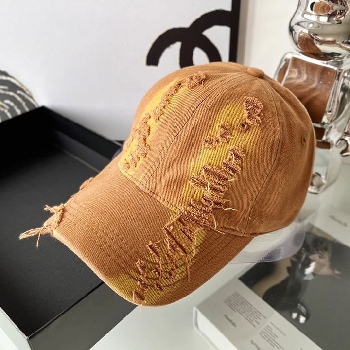 Unisex Slittet Denim Kappe Skanto