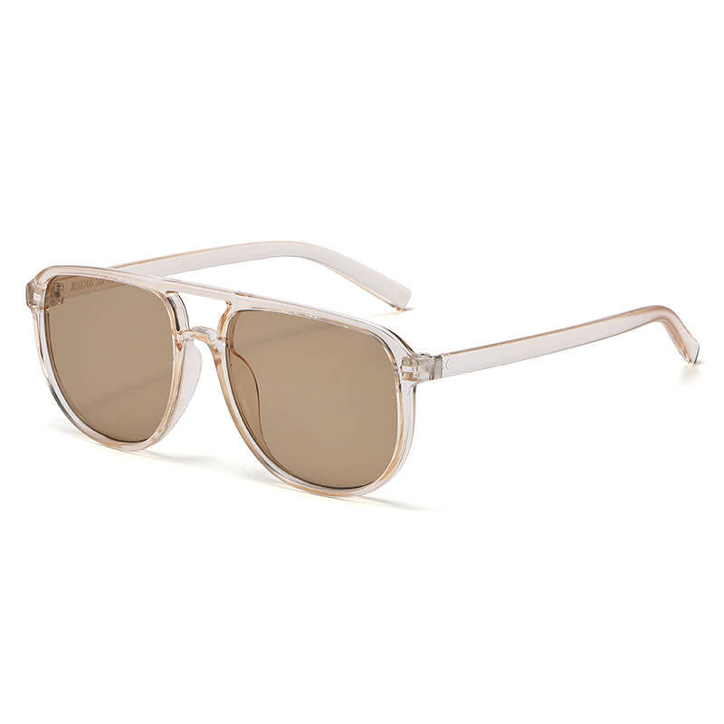 Dame moteriktig solbrille i elegant kvadratdesign Skanto