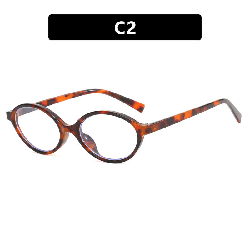 Dame moteriktig oval solbrille med buet ramme og UV-beskyttelse Skanto