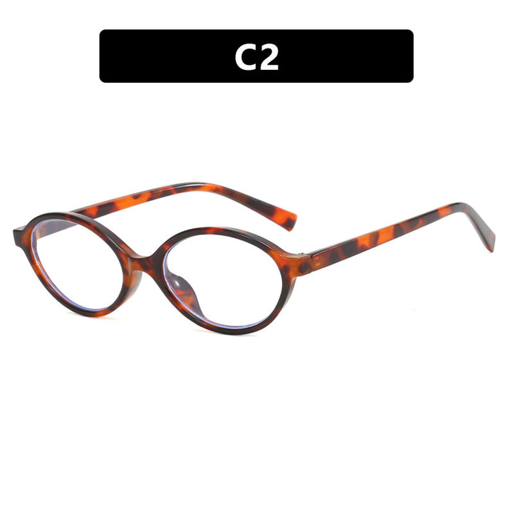 Dame moteriktig oval solbrille med buet ramme og UV-beskyttelse Skanto