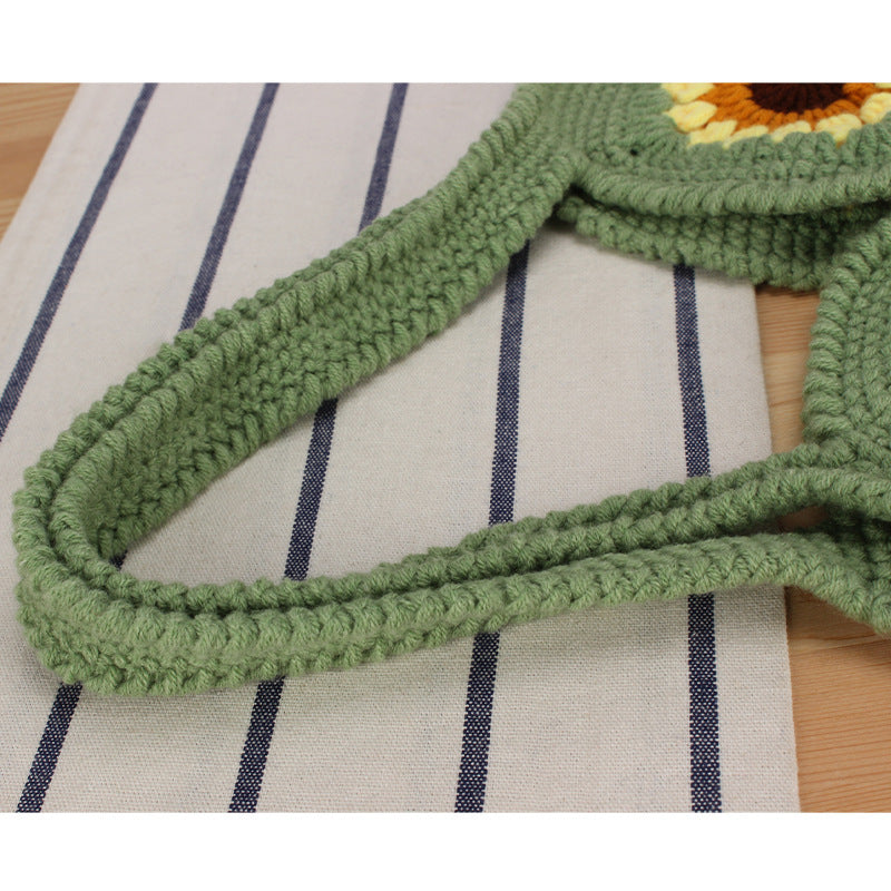 Handbag with floral crochet pattern Skanto
