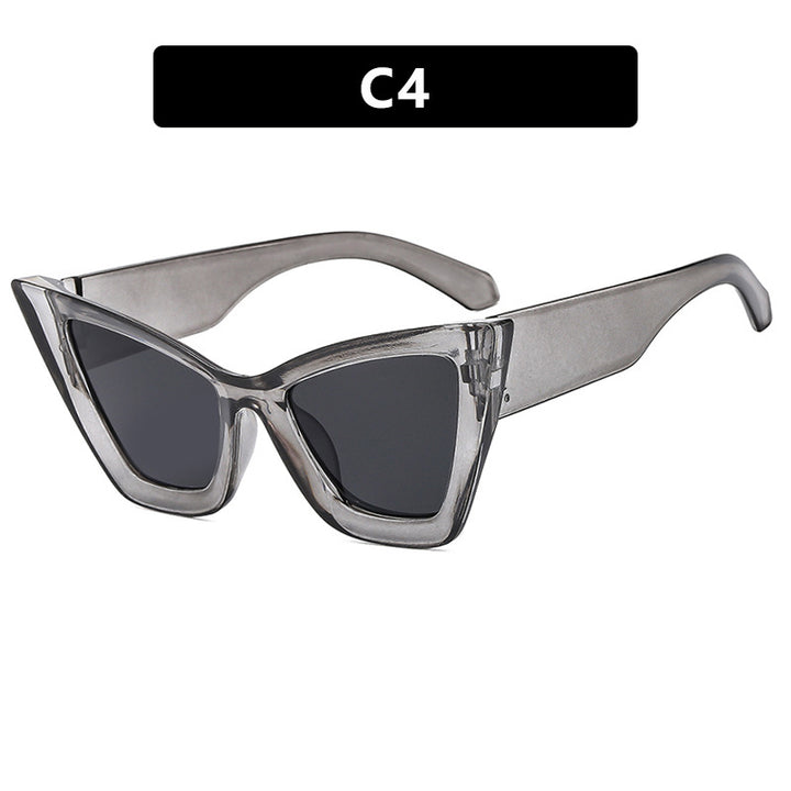 Dame trendy Cat-Eye solbriller med robust design og UV-beskyttelse Skanto