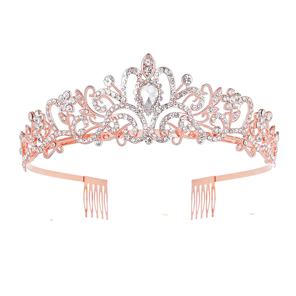 Damer Glitrende Krystall-Tiara med filigran design Skanto