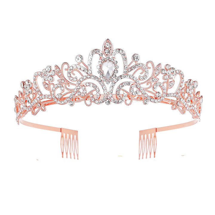 Damer Glitrende Krystall-Tiara med filigran design Skanto