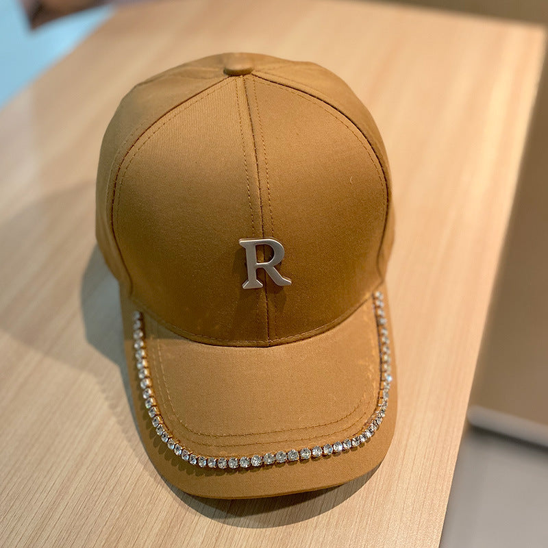 Kvinnelige Spiked Rhinestone Baseball Cap Skanto