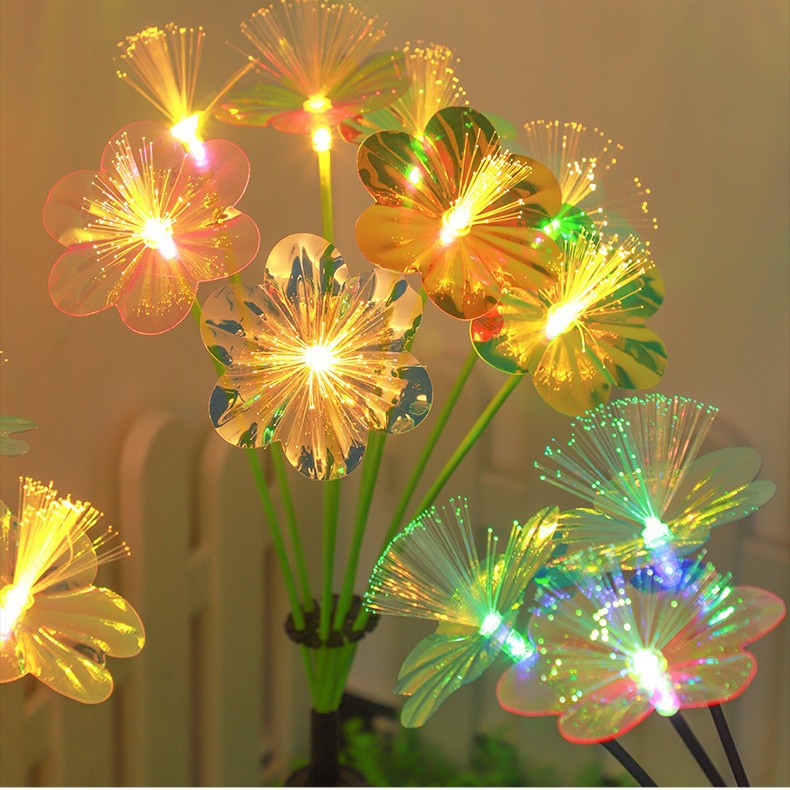 Dekorative LED fiberoptiske blomster stakebuketter Skanto