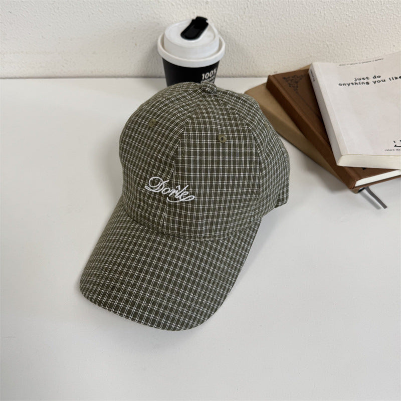 Herre Casual Rutet Baseball Caps Skanto