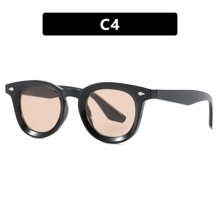 Damen modische Cat-Eye solbrille med transparent ramme Skanto