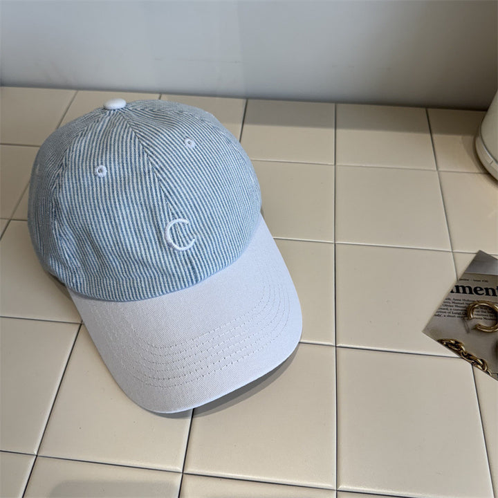 Menns Klassiske Stripete Baseball Cap Skanto