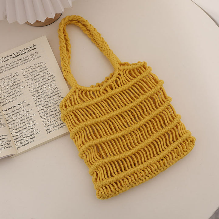 Flettet Makramee Crossbody Bag Skanto