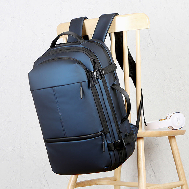 Praktisk laptopsekk med flere rom og innovativ organisering Skanto