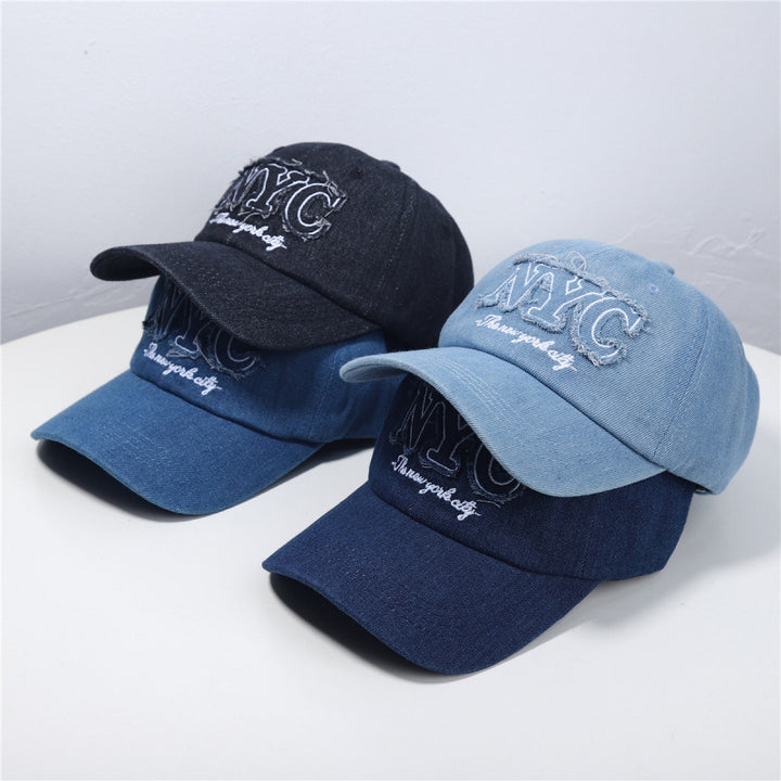 Kvinne Slitt Denim Baseball Caps Skanto 1784084140
