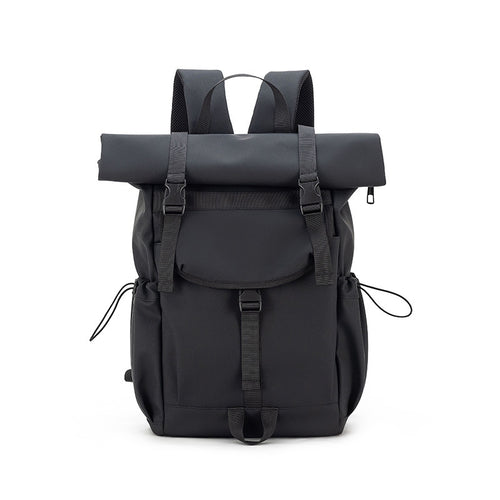 Rolltop-Ryggsekk med vanntett belægning og ergonomiske bæreremmer Skanto