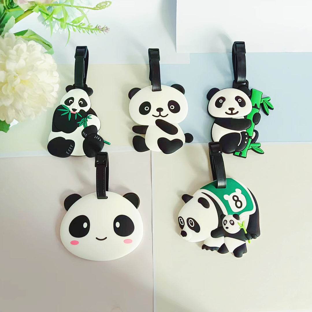 Unisex Panda-tema Bagasjelapp Skanto