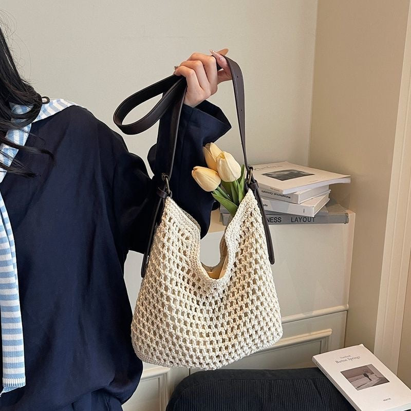 Tote bag i flettet materiale Skanto