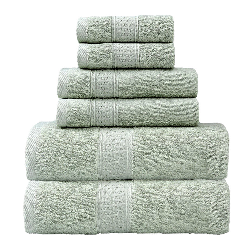 Frottee Håndkle-Set Med Elegant Bånd