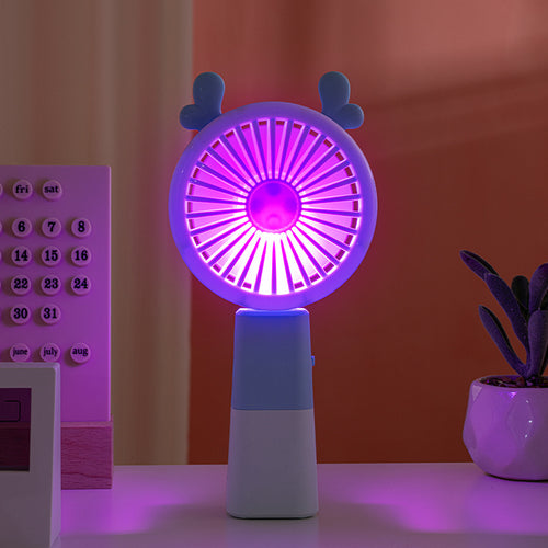 Dame Bærbar Mini-Håndvifte med dyredesign Skanto
