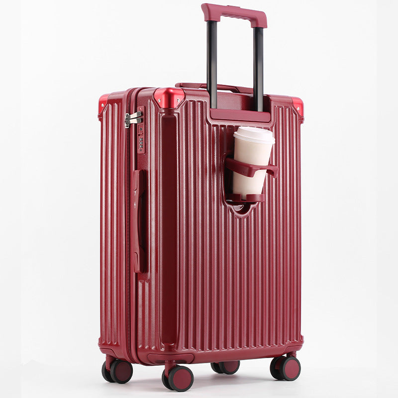 Unisex Reisevennlig Hard Shell Koffert med Integrert Drikkeholder Skanto