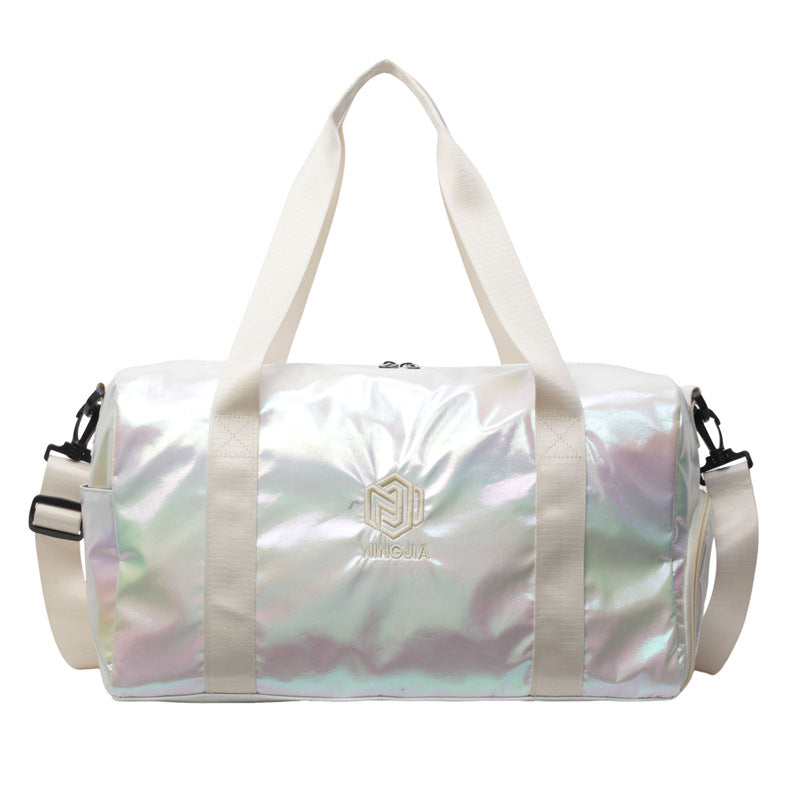 Damer Sporty Reiseduffel med glitrende materiale Skanto