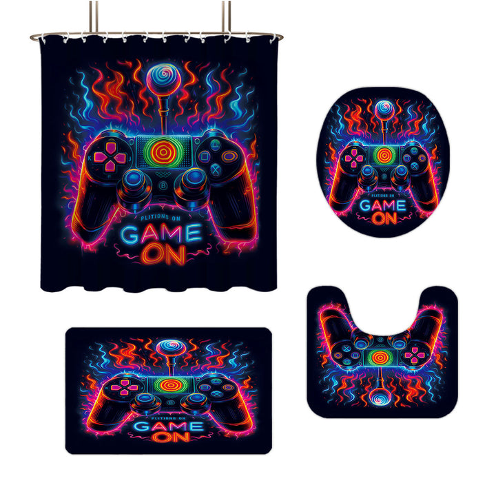 Digital Dragonfly-Themed Bathroom Set Skanto