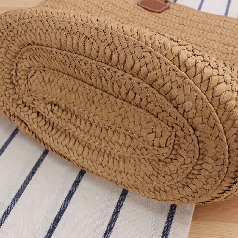 Strandveske i moderne flettet design Skanto