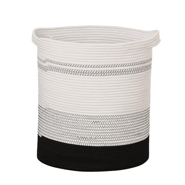 Damen oppbevaringskurv med moderne stripete design Skanto