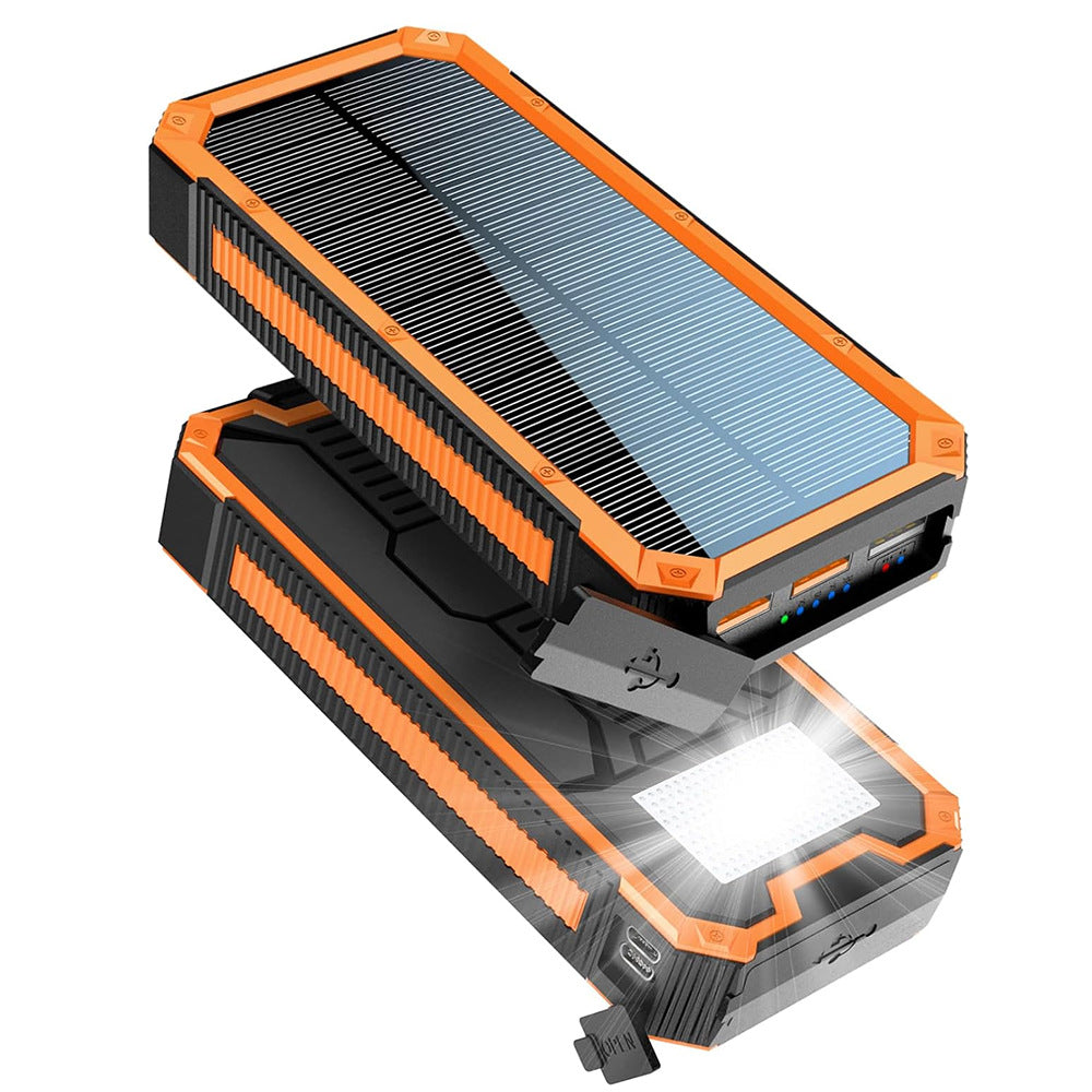 Bærbar solenergi-powerbank med høykvalitetsdesign og flere utganger Skanto