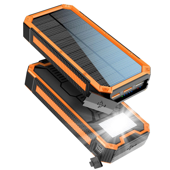 Bærbar solenergi-powerbank med høykvalitetsdesign og flere utganger Skanto