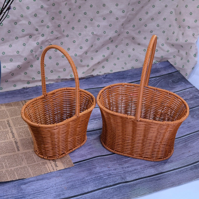 Damer håndlaget kurv-lignende oppbevaringskurv Skanto