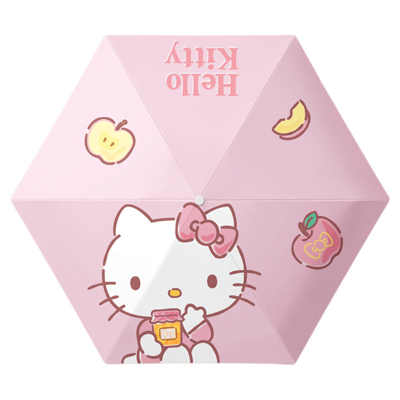 Dame falregnparaply med eksklusiv Hello Kitty-design og praktisk bæremekanisme Skanto
