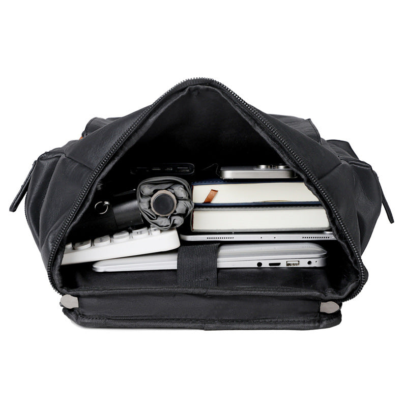 Elegant Backpack in Durable Faux Leather Skanto