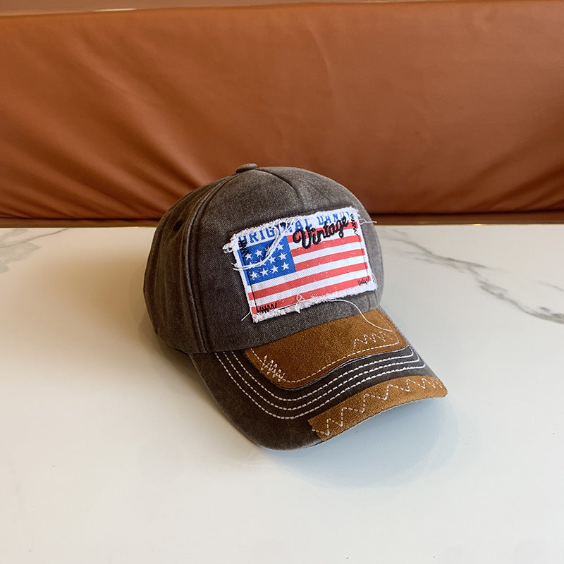 Kvinne Vintage-inspirert slitt baseball cap Skanto