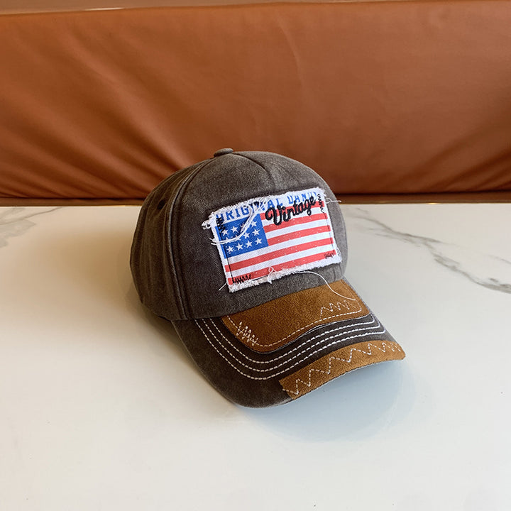 Kvinne Vintage-inspirert slitt baseball cap Skanto