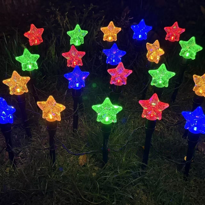 Crescent Moon Solar Garden Stake Lights Skanto