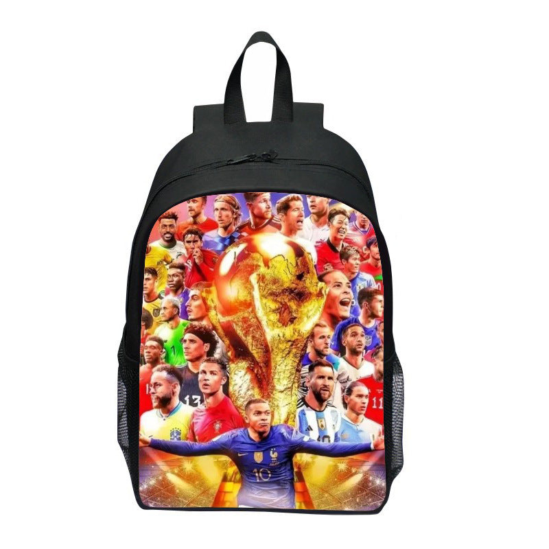 Ryggsekk med iøynefallende sportmotiv Skanto