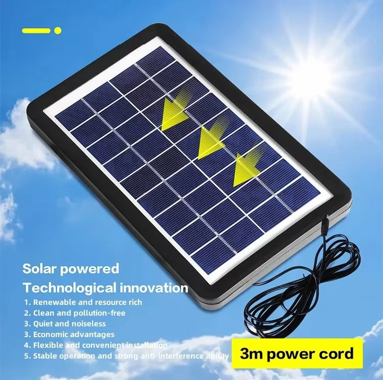 Kvinne Bærbar Solfane med Stor Batterikapasitet og Variabel Fartskontroll Skanto