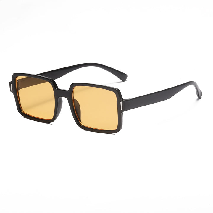Dame kvadratisk solbrille i elegant leopardmønster Skanto