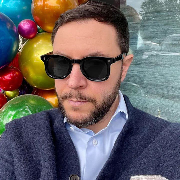 Dame UV-beskyttelse solbriller med moderne acetatrammer Skanto