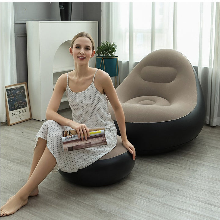 Kvinnenes oppblåsbare komfortsofa med ergonomisk ryggstøtte Skanto