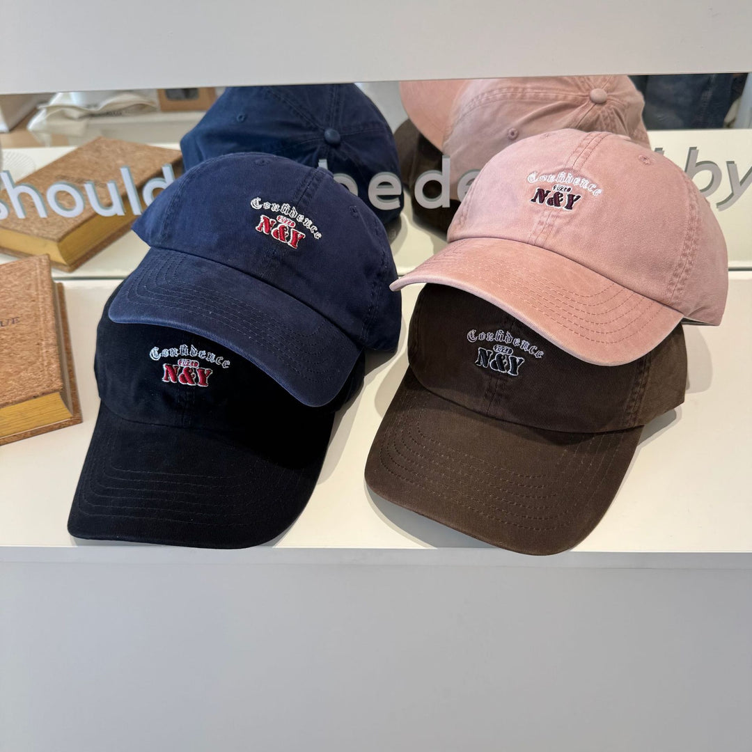 Kvinnebrodert bomull baseballcap Skanto