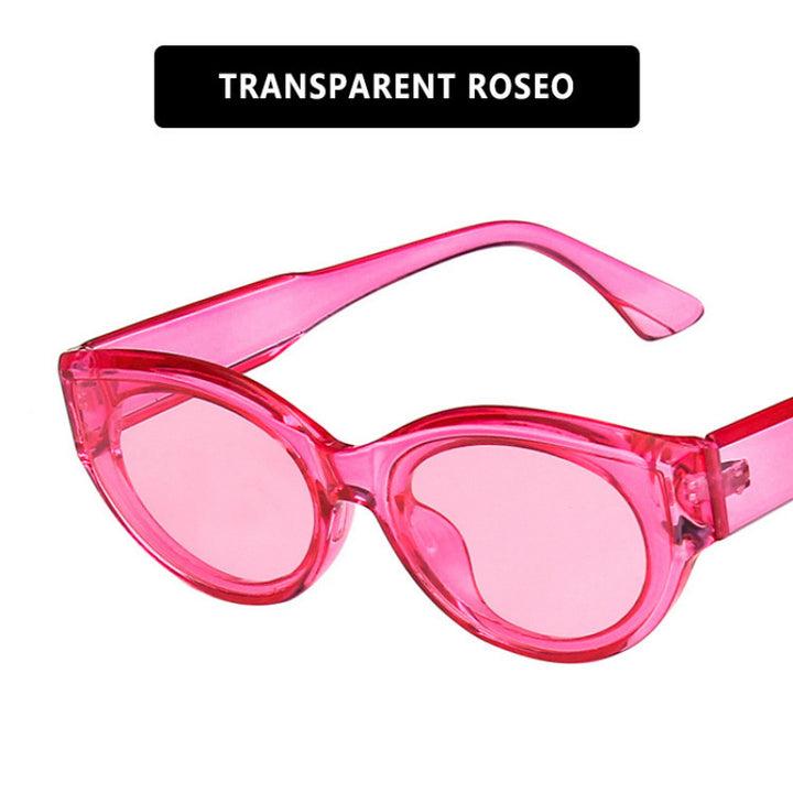 Dame Cat-Eye solbrille med iøynefallende mønster Skanto