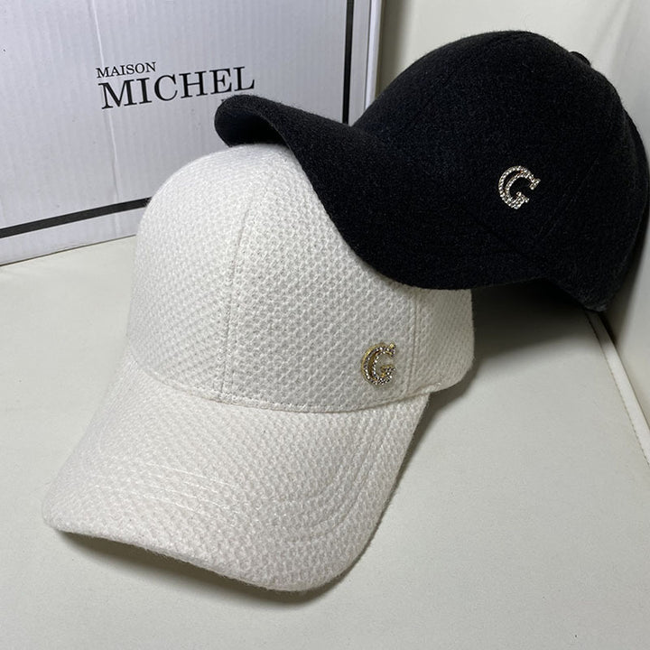 Kvinne Elegant Ullblandings Baseball Cap Skanto