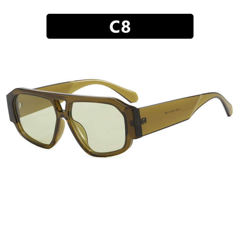 Dame solbrille med iøynefallende oktagon-design og UV-beskyttelse Skanto
