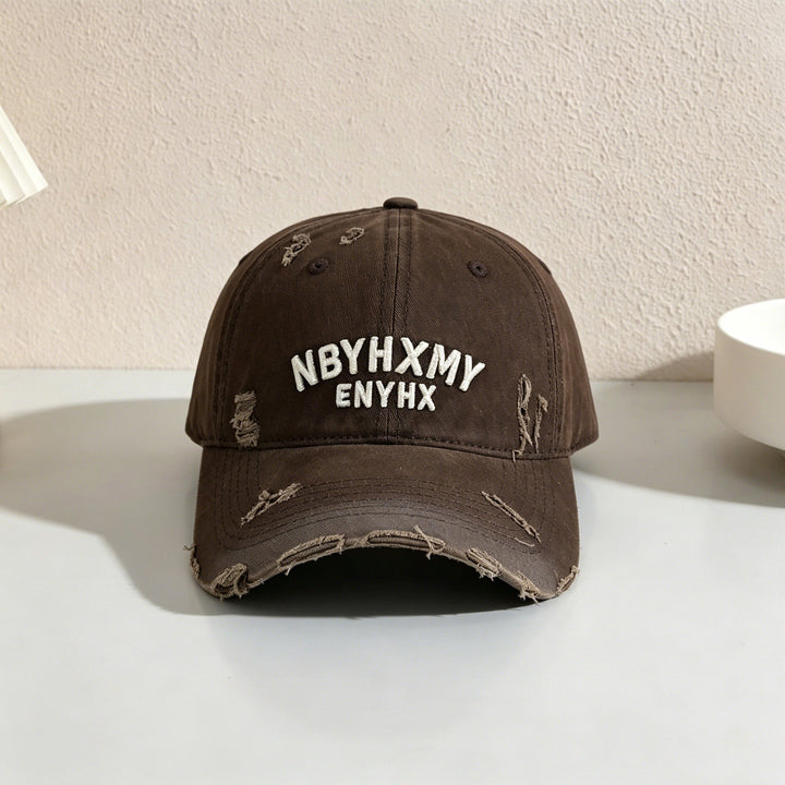 Herre Casual Slittet Teksturert Baseball Caps Skanto