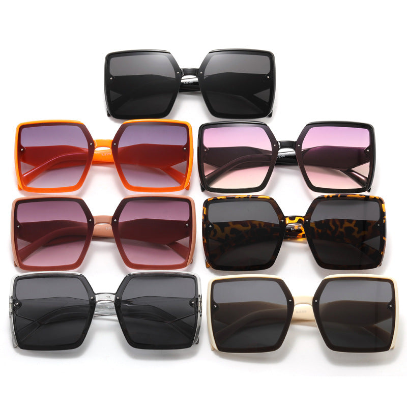 Dame overdimensjonert kvadratisk solbrille Skanto