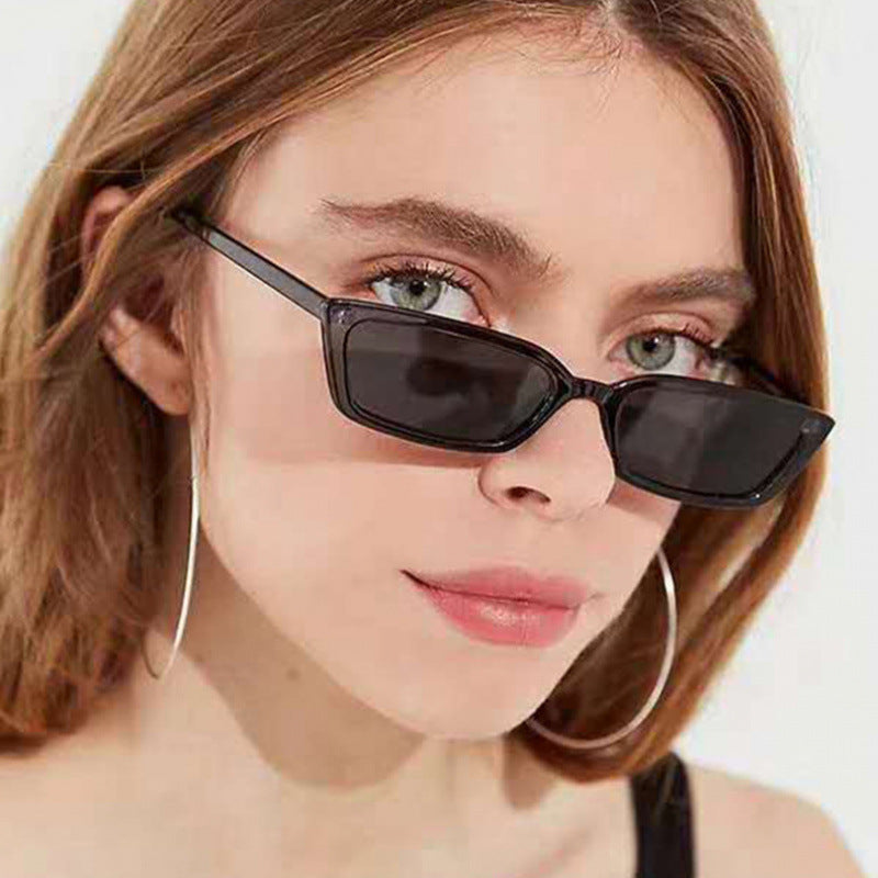 Damer Minimalistisk Rektangulær Solbrille Skanto