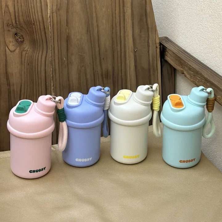 Damen Sportliche Wasserflasche mit praktischem Trageband Skanto