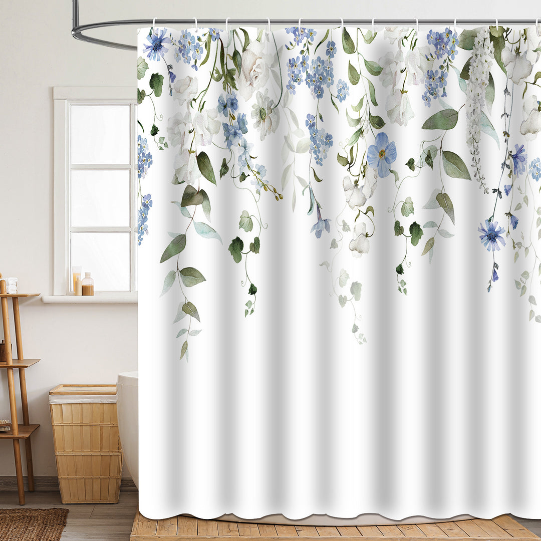 Blomster mønstrede badekar dusjforheng Skanto